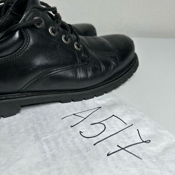 Skechers Mens Relaxet Fit Slip Resistant Black Ankle Work Boots Size 11 Lace Up - Picture 11 of 11